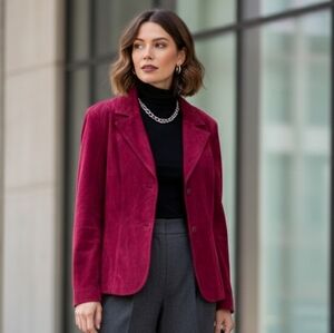 Danier XL Vintage Old Money 90s Modern Contemporary Rich Bold Suede Jacket